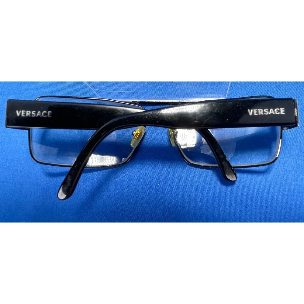 Versace MOD 2075 1009/87 Vintage Eyeglass Frames Black 60-15 Italy
